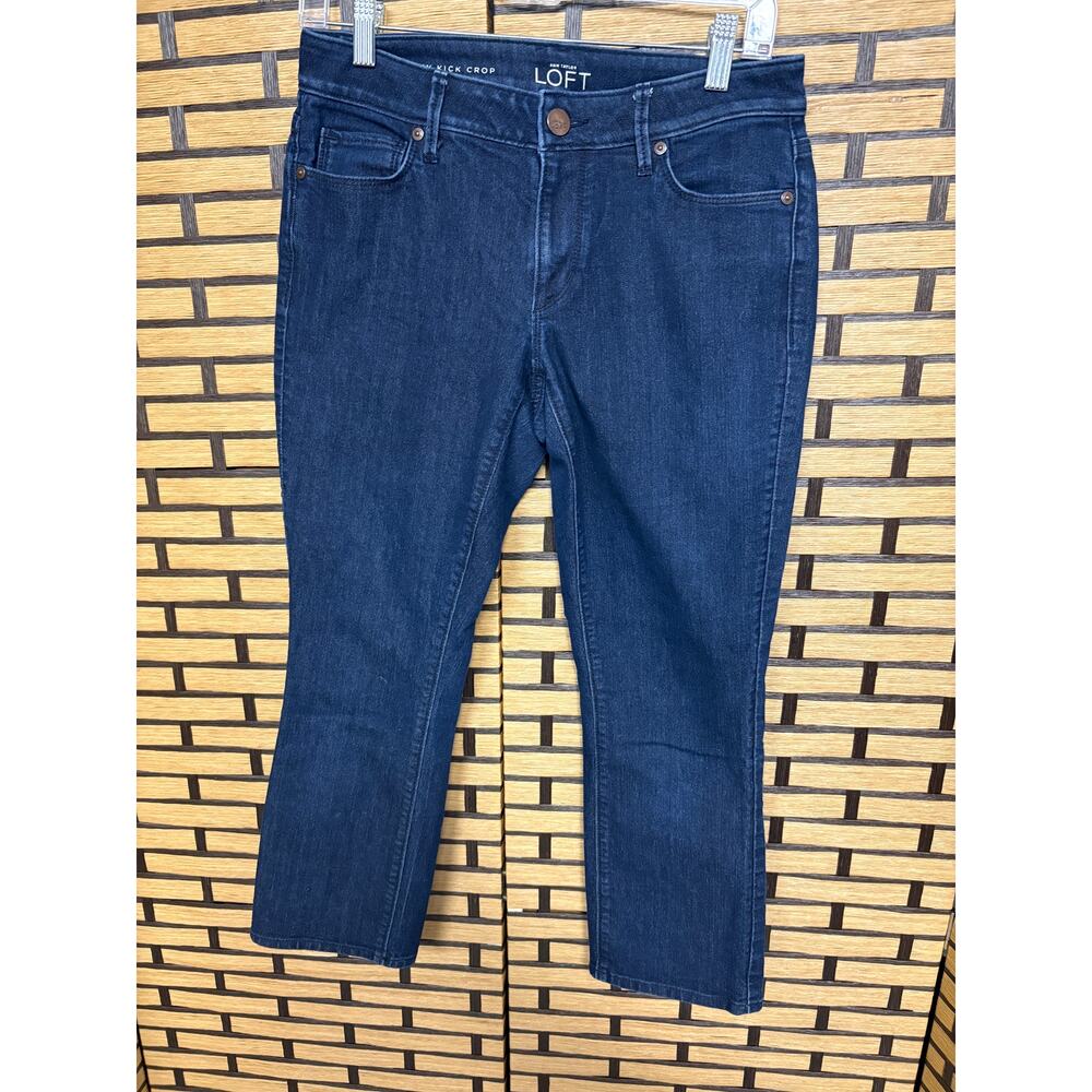 Loft Curvy Kick Crop Jeans Size 27